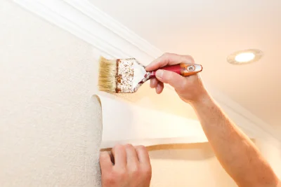 Pose de papier peint à Faye-l'Abbesse — revêtements muraux et toiles de verre